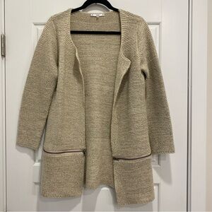 Sioni Women’s Small Long Cardigan Duster Zippers 057